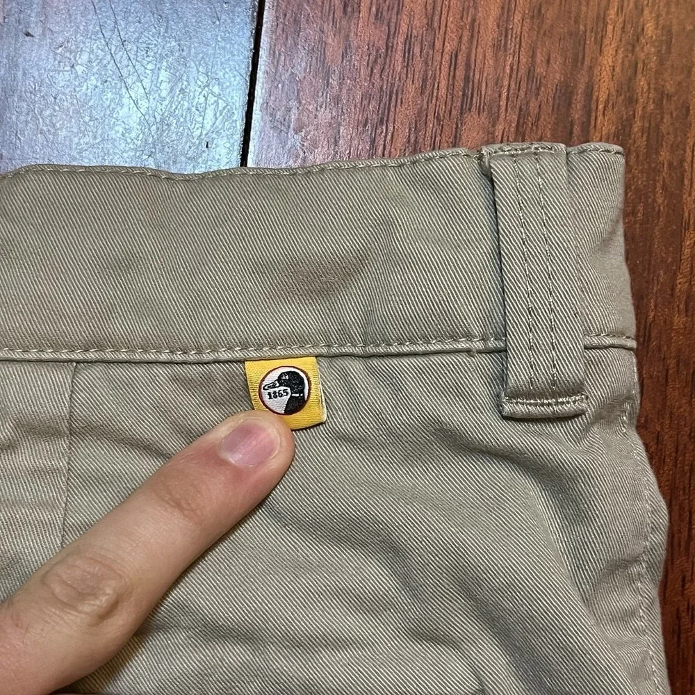 Duck Head Shorts Men 36 Khaki Tan Gold School Chino Stretch Flat Front Pockets